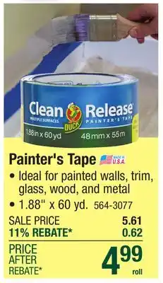 Menards Duck Clean Release 1.88 x 60 yd Multi-Surface Painter's Tape offer