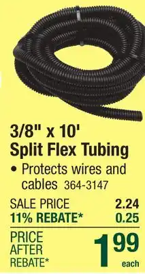 Menards Gardner Bender 3/8 x 10' Black Split Flex Tubing offer