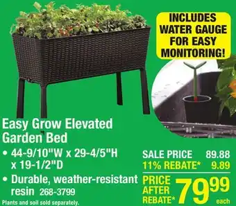 Menards Keter Easy Grow 44.9 x 19.4 Resin Elevated Garden Bed offer