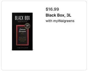 Walgreens Black Box, 3L offer