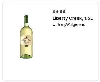 Walgreens Liberty Creek, 1.5L offer