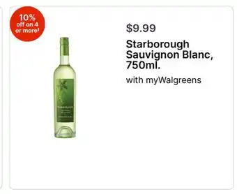 Walgreens Starborough Sauvignon Blanc offer