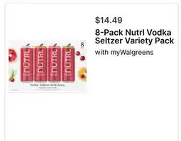 Walgreens 8-Pack Nutrl Vodka Seltzer Variety Pack offer