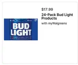 Walgreens 24-Pack Bud Light Products offer