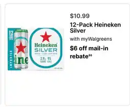 Walgreens 12-Pack Heineken Silver offer