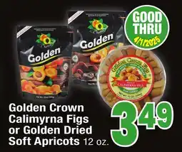 Jewel-Osco Golden Crown Calimyrna Figs or Golden Dried Soft Apricots offer