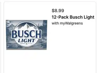 Walgreens 12-Pack Busch Light offer