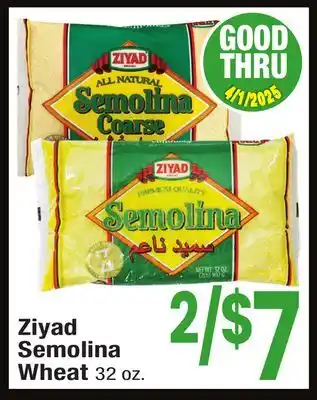 Jewel-Osco Ziyad Semolina Wheat offer