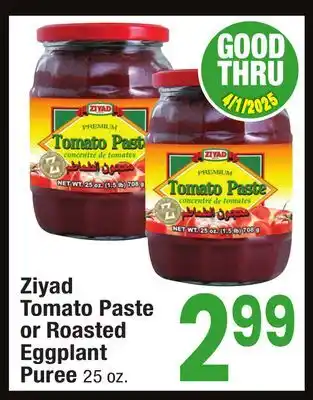 Jewel-Osco Ziyad Tomato Paste or Roasted Eggplant Puree offer