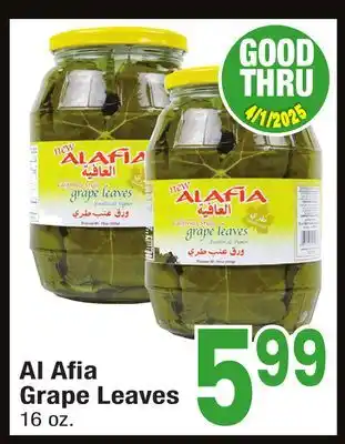 Jewel-Osco Al Afia Grape Leaves offer