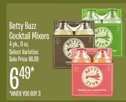 Jewel-Osco Betty Buzz Cocktail Mixers offer