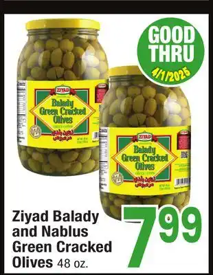 Jewel-Osco Ziyad Balady and Nablus Green Cracked Olives offer