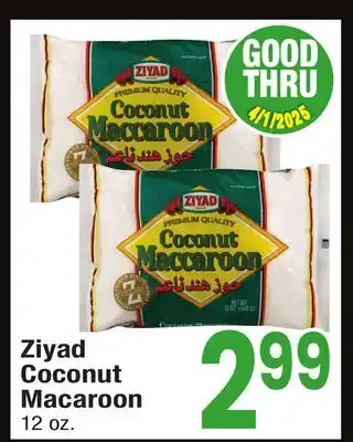 Jewel-Osco Ziyad Coconut Macaroon offer