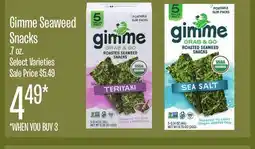 Jewel-Osco Gimme Seaweed Snacks offer