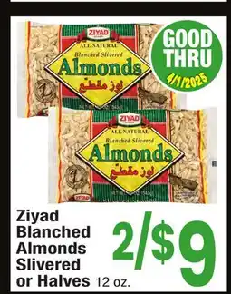 Jewel-Osco Ziyad Blanched Almonds Slivered or Halves offer