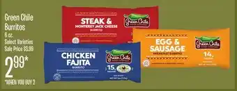 Jewel-Osco Green Chile Burritos offer