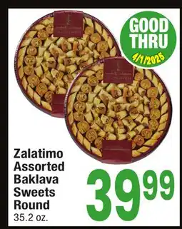 Jewel-Osco Zalatimo Assorted Baklava Sweets Round offer