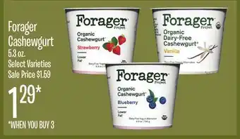 Jewel-Osco Forager Cashewgurt offer