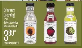 Jewel-Osco Briannas Dressing offer