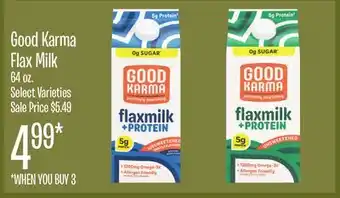 Jewel-Osco Good Karma Flax Milk offer