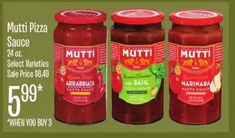 Jewel-Osco Mutti Pizza Sauce offer