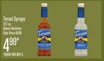 Jewel-Osco Torani Syrups offer