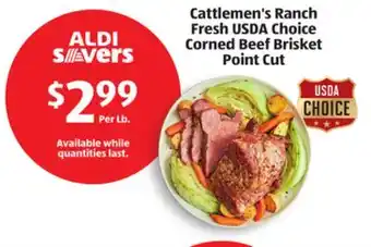 Aldi Cattlemen's Ranch Fresh USDA Choice Corned Beef Brisket offer