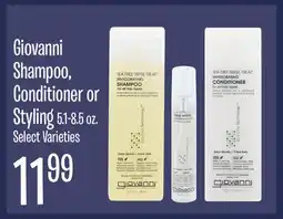 Jewel-Osco Giovanni Shampoo, Conditioner or Styling offer