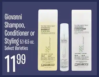 Jewel-Osco Giovanni Shampoo, Conditioner or Styling offer