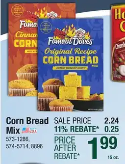 Menards Famous Dave's Corn Bread Mix - 15 oz offer