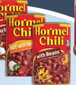 Menards Hormel Chili with Beans - 15 oz offer