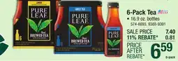 Menards Pure Leaf Lemon Real Brewed Tea - 6 Pack offer