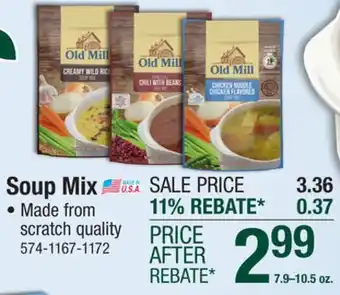 Menards Old Mill Creamy Wild Rice Soup Mix - 9.45 oz offer