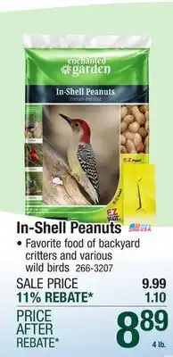 Menards Enchanted Garden In-Shell Peanuts Premium Wild Bird Food - 4 lb offer