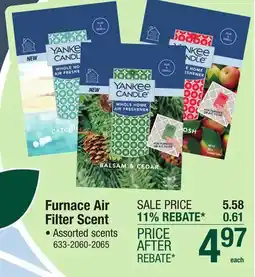 Menards Yankee Candle Catching Rays Scented Air Filter Air Freshener offer