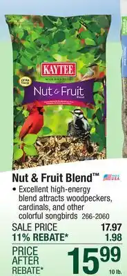 Menards KAYTEE Nut & Fruit Blend Wild Bird Food Seed - 10 lb offer