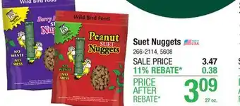 Menards C&S Products Peanut Bird Suet Nuggets - 27 oz offer