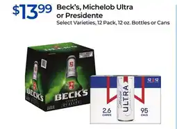 Rite Aid Beck's, Michelob Ultra or Presidente offer