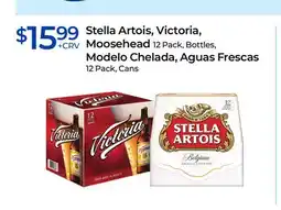 Rite Aid Stella Artois, Victoria, Moosehead 12 Pack, Bottles, Modelo Chelada, Aguas Frescas 12 Pack, Cans offer