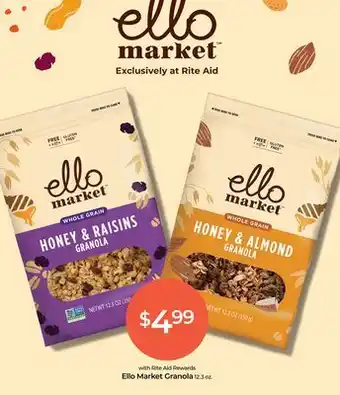 Rite Aid Ello Market Granola offer