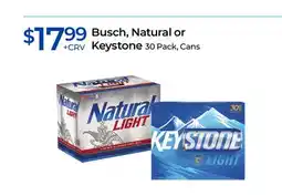 Rite Aid Busch, Natural or Keystone offer