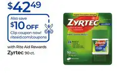 Rite Aid Zyrtec offer