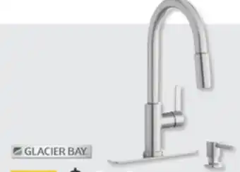 The Home Depot GLACIER BAY Paulina Single-Handle Stainless Steel Pull-Down Kitchen Faucet offer