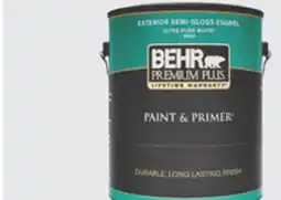 The Home Depot BEHR Premium Plus Exterior Semi-Gloss Enamel Paint offer