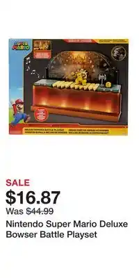 Kohl's Nintendo Super Mario Deluxe Bowser Battle Playset offer