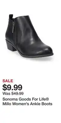 Kohl's Sonoma Goods For Life Millo Women's Ankle Boots offer