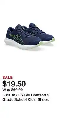 Kohl's Girls ASICS Gel Contend 9 Grade School Kids' Shoes offer