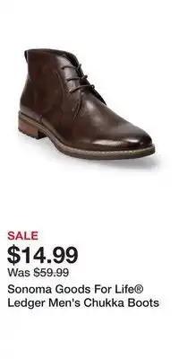 Kohl's Sonoma Goods For Life Ledger Men's Chukka Boots offer