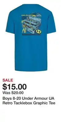 Kohl's Boys 8-20 Under Armour UA Retro Tacklebox Graphic Tee offer