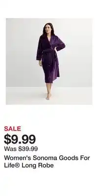 Kohl's Women's Sonoma Goods For Life Long Robe offer